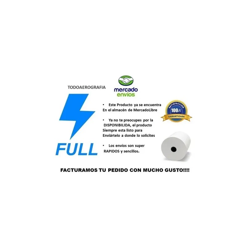Caja Papel Rollos Termico 80x70 Mm 50 Precio Incluye Iva