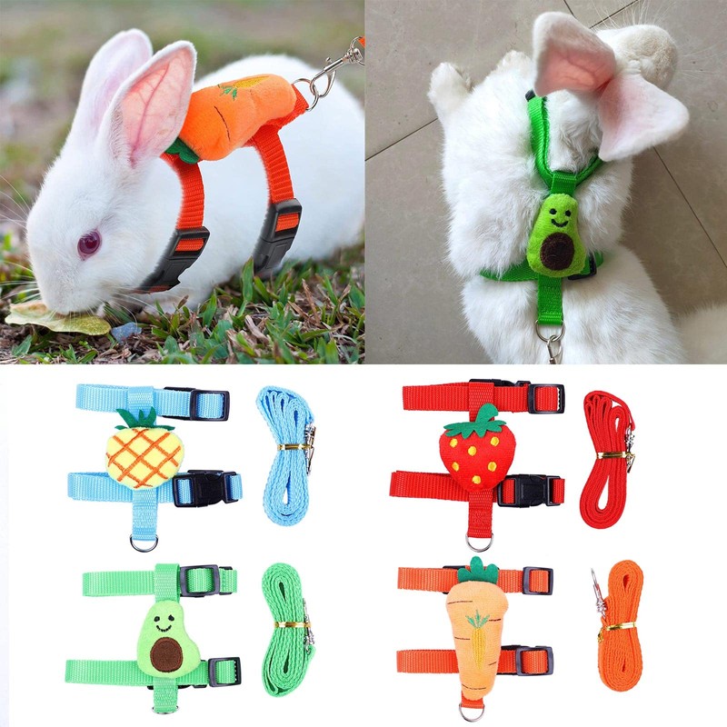 YS0911 Rabbit Harness and Leash Set Adjustable for Small Animals