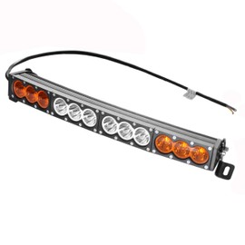 LED Light Bar Curved 22" inch 120W Single Row Off-Road Light Bar Dual Color White Amber Yellow Spot Flood Combo LED Work Diving Light Driving Fog Work Light SUV 4x4 4WD Pickup Amber White