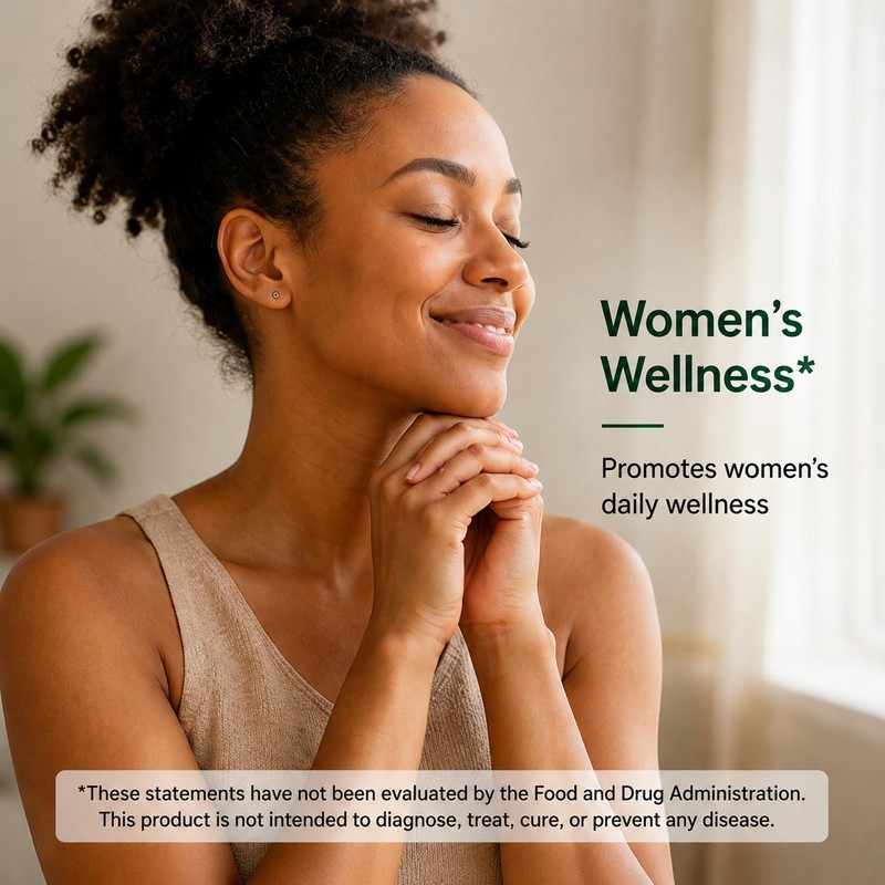 Vitex Supplement 650 mg, Women’s Daily Wellness Support, 60 Vegetarian