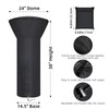 Patio Tabletop Heater Covers with Zipper and Storage Bag,Waterproof,Dustproof,Wind-Resistant,Sunlight-Resistant,Snow-Resistant,Black,38'' Height