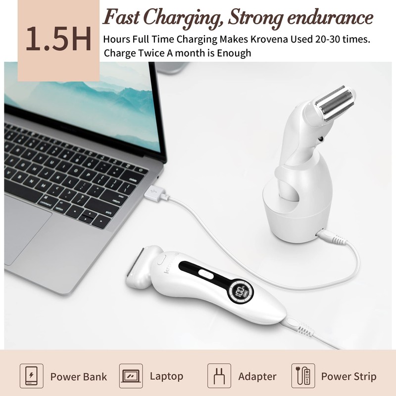 Electric Shaver for Women Electric Razor for Womens Bikini Legs