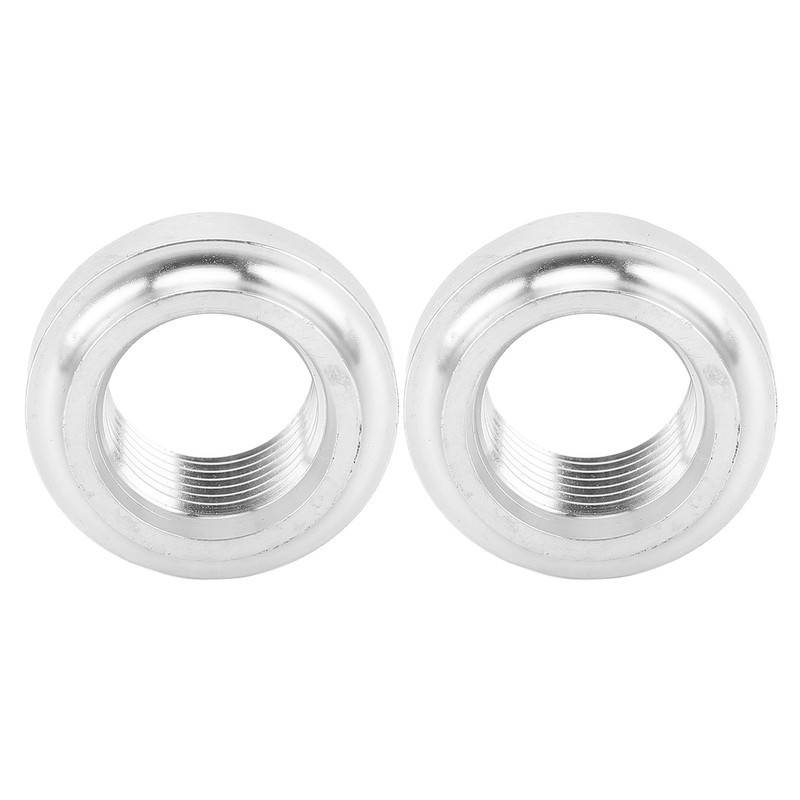2Pcs FemaleThreaded Joint 8AN Car Liquid Flange Welding Aluminum Threaded