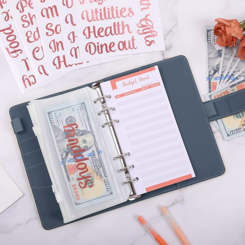 SKYDUE SKYDUE A6 Budget Binder, Money Organizer for Cash with
