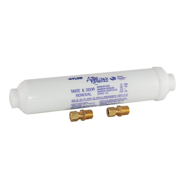 EZ-FLO 10 Inch Line Water Filter, Brass 1/4 Inch MIP