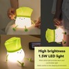 Cute LED Night Light Tap Control Rechargeable 1.5W Decorative Scallion