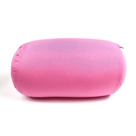 Bookishbunny Microbead Cylinder Bolster Roll Pillow with Removable Zipper Cover (Pink)