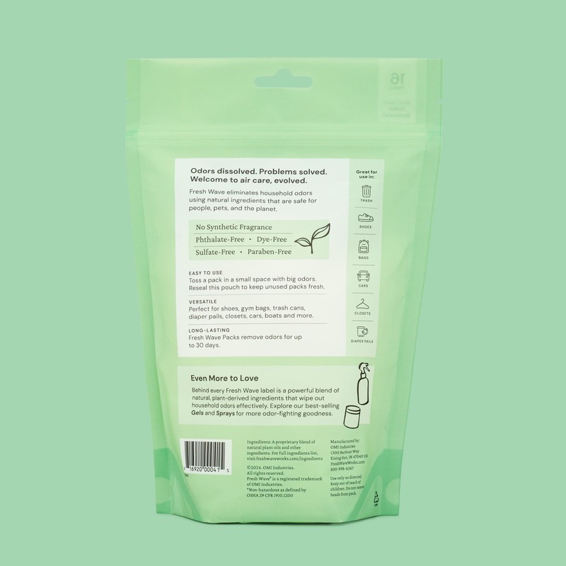 Fresh Wave Odor Eliminating & Deodorizing Packs | Bag of