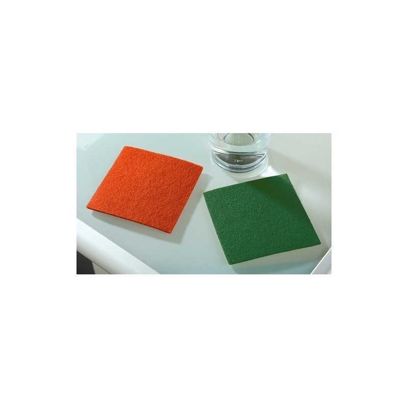 Felt Coasters, Set of 4, Square, Dark Brown