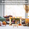 Cazhes Fall Pumpkin Picture Frames, Autumn Harvest Wooden 4x6 Photo
