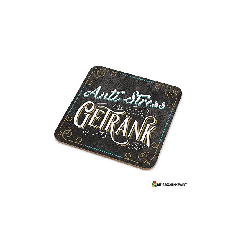 Sheepworld My Beautytree 44617 Coaster No. B19, Anti-Stress Drink, Cork,