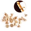 Walfront 10 Sets Sturdy Brass Buttons Stud Screw Nail Screwback