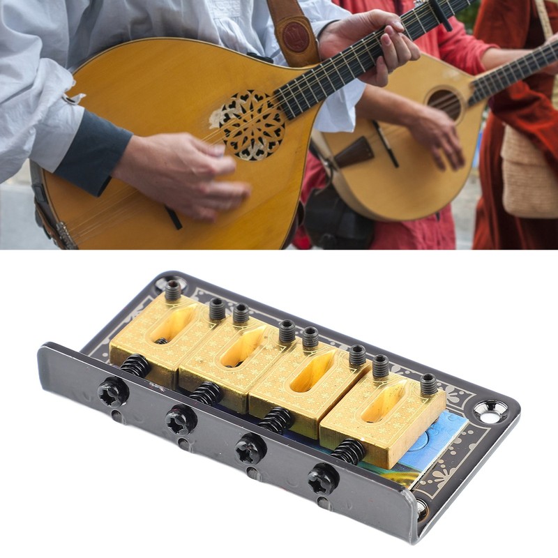 Guitar Fixed Bridge Electric Bass Hardtail Saddle Bridge Tool Metal