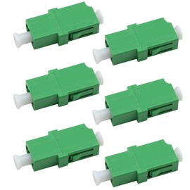 Pack of 6 Fibre Optic Adapter Socket Fibre Optic Coupling (LC/A, PC) Female Simplex Single Mode for Single Mode Cable Plug and Play Solution for Fast Cabling in Networks Data Centers and FTTH
