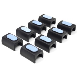 Design61 PTFE Set of 8 Gliders for Chairs Cantilever Chair Glides Diameter 23-25 mm Furniture Gliders Clamp Shell Gliders