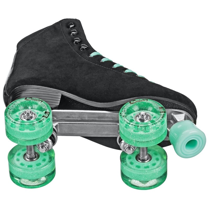 Roller Derby Elite Driftr Roller Skates (4, Black/Mint)