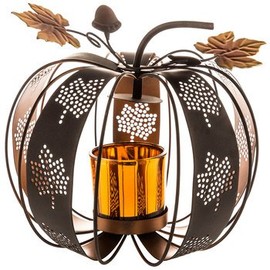 Pumpkin Metal Candle Holder Decoration Thanksgiving Home Accessories