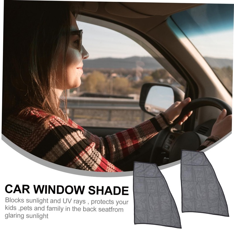 Mikinona 2 Pcs Durable Shades Magnetic Window Curtains for UV