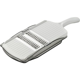 Takagi Kanesada Vegetable Cut Stainless Steel Julienne Slicer with Container That Can Be Grated As It Is As It Is, Slicing, Julienne, Dishwasher Safe, Easy to Hold, Handle Shape, Container Included,