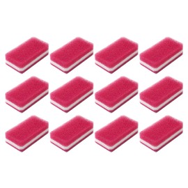 Duskin Sponge Hard Type Antibacterial (For Kitchen) 12 Pcs Kitchen Sponge Oil Stain Long Lasting (1 Piece x 12) (Rose)