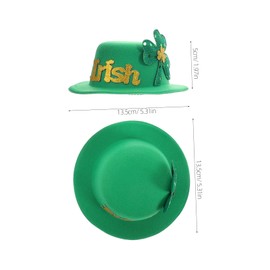 TOVINANNA 3pcs Irish Day Hair Accessories Leaf Hair Clips Festive Hair Accessories Women's Hair Accessories Pin Hair Accessories Hair Pins Accessories Castanets Ponytail Hairpins Metal Green