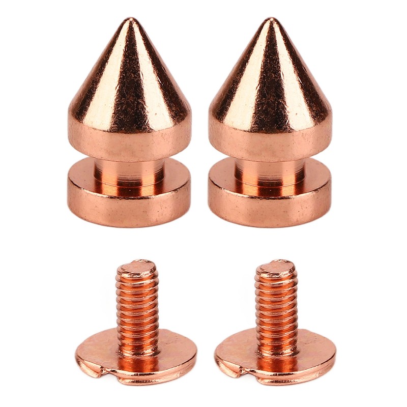100 Sets Spiked Cone Spike Stud Rose Gold High Hardness