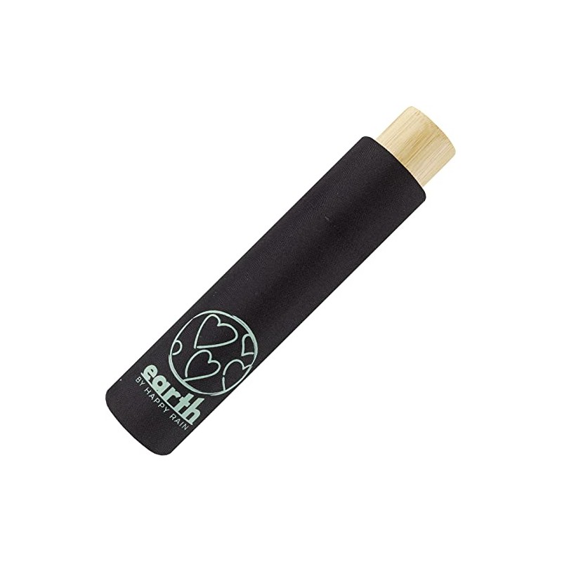 Happy Rain Pocket Umbrella Super Mini Earth, black