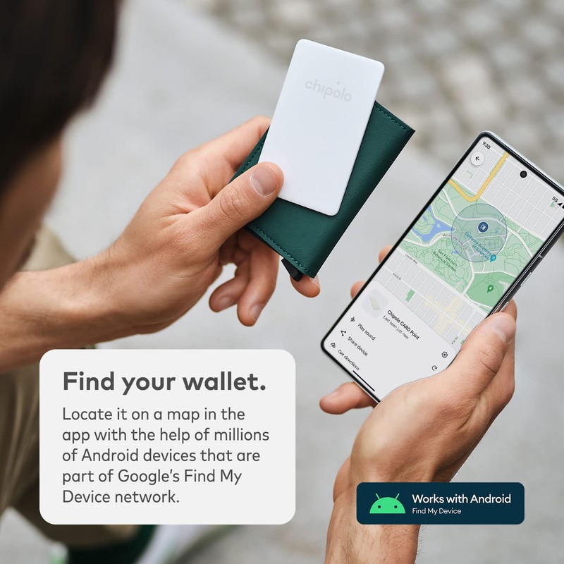 Chipolo Card Point - Wallet Finder, Bluetooth Tracker for Wallet,