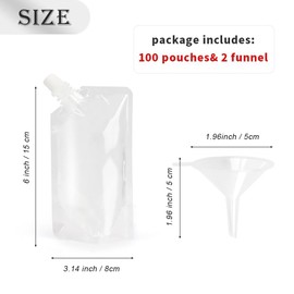 Drinking Bag Set, 100 Pieces, Drink Bag, Festival-Grade Water Bag, Leak-proof Bag for Cold & Hot Drinks, Compact & Portable, Ideal for School, Sports, Outdoors, Children & Adults