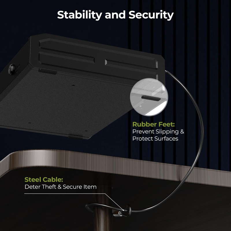 ONNAIS Large Biometric Gun Safe - Fingerprint Pistol Safes with