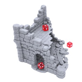 Ruined Town House by Makers Anvil - Compatible with Dungeons and Dragons (DND, D&D), Warhammer 40k, 28mm Miniature Wargaming, Tabletop RPGs, Wargame Scenery