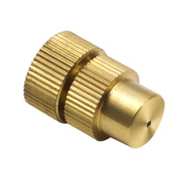 ZHIZHOUNEY Atomizing Low Pressure Water Misting Nozzle Sprinkler Spray Head with Filter, Brass, 4 Point Adjustable Spray, Garden Irrigation, Cleaning, Greenhouse, Farmlands