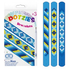 DIAMOND DOTZ Dotzies - Blues Diamond Painting Kits for Kids - Diamond Art Kits a Relaxing Creative Craft Kit with Dotz Gems