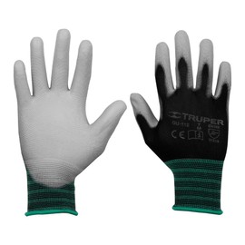 Truper GU-112, Guantes de nylon recubiertos de poliuretano, medianos