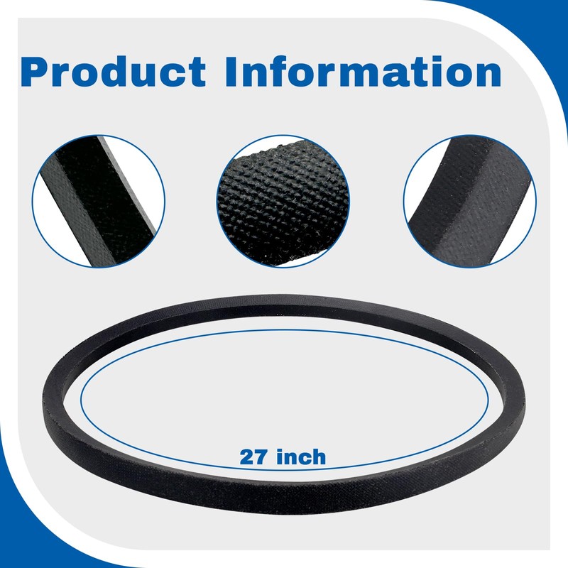 Earthtec (3) Replacement Drive Belts for Delta 49-124 Unisaw 3450
