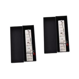 COHEALI 2 Sets Cute Bookmarks for Books Delicate Stainless Steel Bookmark Lightweight Thin for Office School