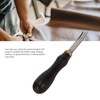 Leather Edge Skiving Beveler Tool Wooden Handle Leather Trimmer Leathercraft