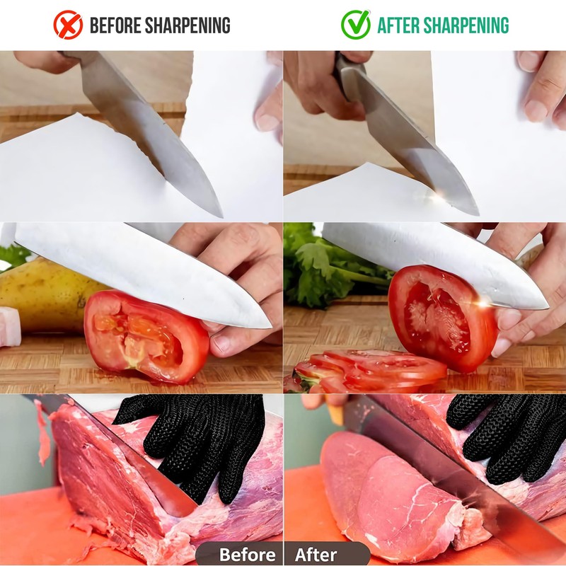 Complete Knife Sharpening Stone Kit - Goodjob Premium Whetstone Knife