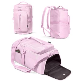 Gym Bag for Women Workout Gym Backpack with Shoe Compartment Sports Duffel Bag Multiple Pockets 30L (Cherry Blossom)