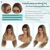 Blonde Ombre Lace Front Wig Human Hair Highlight Balayage Brown