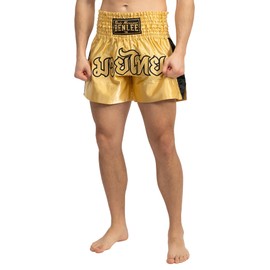 BENLEE Rocky Marciano Goldy Pantaloni da Boxe, Oro/Nero, S Uomo