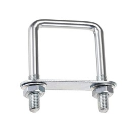 duoyif U-Screws M10 100 mm x 150 mm U-Bolt Square Stainless Steel with Nut Frame Plate Washer U Bolt M10 for Pipe Attachment Car Ships Towing 1 Piece (M10 100 x 150 mm)