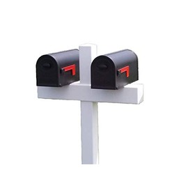 Handy Post Double 54-in x 31-in Heavy Duty White Vinyl Mailbox Post Sleeve (mailboxes not Included)