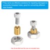 PATIKIL Brass Threaded Repair Insert Nut, 5 Pcs M8x1.25 Male
