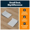KS Hardware Superior Door Corner Seal, Raised Fin Tucks Behind