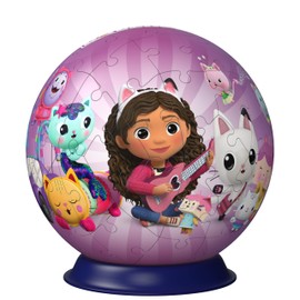 Ravensburger 11594 Gabby's Dollhouse 3D Puzzles for Kids Age 6 Years Up-72 Pieces-No Glue Required, Pink, One Size