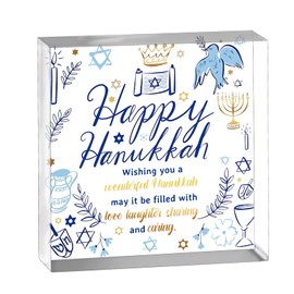 YINSSA Hanukkah Decorations for Home Chanukah Decoration Hanukkah Gifts for Holiday Party Supplies Jewish Judaism Synagogue Home Office Decor for Mantel Tabletop Party