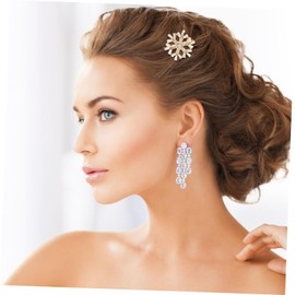 WOONEKY 4pcs Xmas Snowflake Hair Clips Holiday Hair Barrettes for Women Girls Elegant Christmas for Parties Daily Wear Creative Charming Design Tone