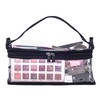 Pequeña bolsa rectangular de PVC transparente para maquillaje, organizador de