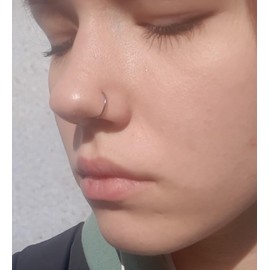 MODRSA Fake Nose Ring Fake Nose Ring Hoop Fake Nose Rings for Women Faux Nose Piercing